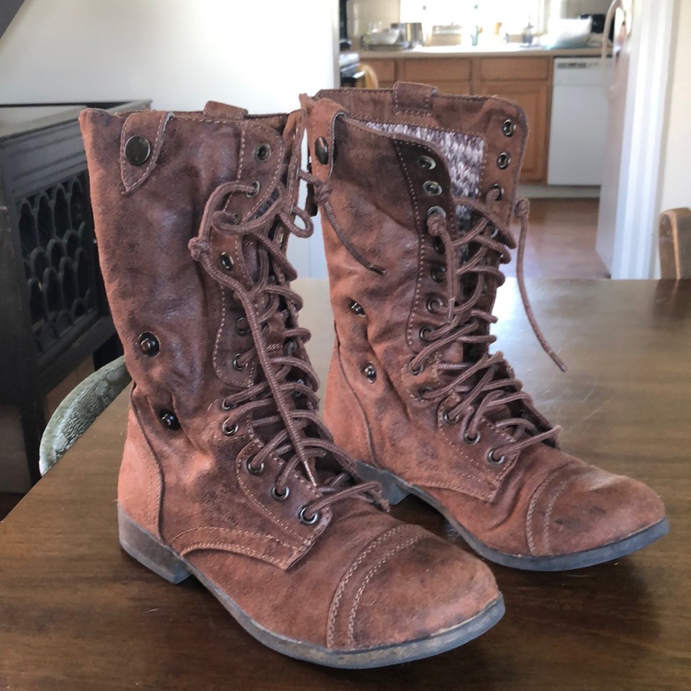 Brown Mossimo boots - calf and ankle adjustable boots